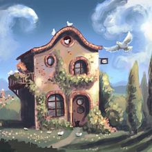 My project for course: Painting in Procreate: Reimagine Your Surroundings. Ilustração digital, Desenho digital, e Pintura digital projeto de Eva-Lotta Kastilan - 17.03.2024