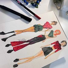 Meu projeto do curso: Ilustração de croqui de moda . % Tainá Santiago tarafından hazırlanan Geleneksel illüstras, on, Eskiz çizimi, Moda Tasarımı, Dijital Çizim, Moda İllüstras, Ve onu	 projesi - 03.18.2024