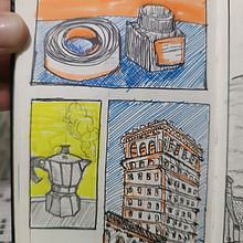 Mi proyecto del curso: Sketchbook para principiantes: aprende a dibujar tu entorno . Traditional illustration, Sketching, Creativit, Drawing, and Sketchbook project by armanzalicea - 03.18.2024