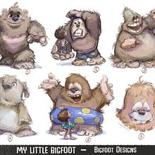 Another Bigfoot project!. Design, Character Design, Painting, and Drawing project by Marco Bucci - 03.19.2024