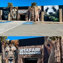 elementos gráficos restaurant Safari. Un proyecto de Diseño y Publicidad de Constanza Camila Constanzo Vásquez - 19.03.2024