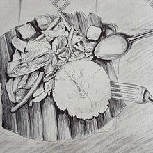 Mój projekt z kursu: Ilustrowany pamiętnik: wypełnij szkicownik własnymi przeżyciami. Ilustração tradicional, Esboçado, Desenho, Sketchbook e Ilustração com tinta projeto de kat_ma - 20.03.2024