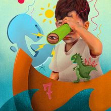 Mi proyecto del curso: Retrato creativo ilustrado con Procreate. Un progetto di Illustrazione tradizionale, Disegno, Illustrazione digitale, Disegno di ritratti, Disegno digitale e Pittura digitale di Amanda Tendero - 19.03.2024