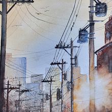 Mein Abschlussprojekt für den Kurs: Expressive Aquarellmalerei: Erstelle ansprechende Illustrationen Ein Projekt aus dem Bereich Bildende Künste, Malerei und Aquarellmalerei von Ivo Petschke - 20.03.2024