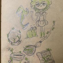 Meu projeto do curso: margot, a fada. Character Design, Sketching, Pencil Drawing, Drawing, and Sketchbook project by Luana Bentes - 04.08.2024