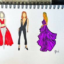 My project for course: Fashion Sketch Illustration. Traditional illustration, Sketching, Fashion Design, Digital Drawing, and Fashion Illustration	 project by Joy Timbol - 03.17.2024