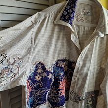 My project for course: Embroidery: Clothing Repair. Un proyecto de Bordado, Costura, DIY, Upc, cling y Diseño textil de Elena Carbonell Sánchez-Gijón - 21.03.2024