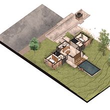 Mi proyecto del curso: Ilustración digital de proyectos arquitectónicos Ein Projekt aus dem Bereich Architektur, L, schaftsbau, Digitale Illustration, Digitale Architektur und Architektonische Illustration von ameliamuro2013 - 21.03.2024