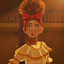 Dolores madrigal de Encanto. Digital Illustration project by Julia Borges - 03.21.2024