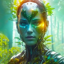 Arte Digital con IA generativa.. Een project van  Concept art, Digitale illustratie,  Creativiteit, Kunstmatige Intelligentie y Ontwerp van personages van Andres Sequera - 22.03.2024