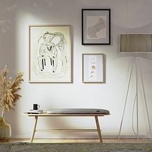 Nordic Style Bench. 3D, Furniture Design, Making, Industrial Design, Product Design, and 3D Design project by martinparejacajiao1_1 - 03.22.2024