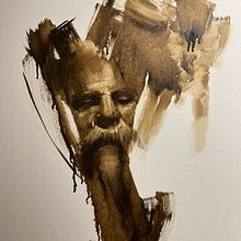My project for course: Expressive Monochromatic Oil Portraits. Projekt z dziedziny  Sztuki piękne,  Malarstwo, Portret i Malarstwo olejowe użytkownika modyalqaasem - 22.03.2024