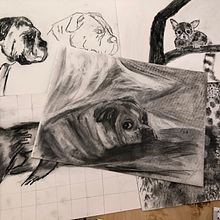 Mi proyecto del curso: Ilustración de animales con carboncillo y tinta. Fine Arts, Drawing, Ink Illustration, and Naturalistic Illustration project by Andrea Margarita Saracho Amieva - 03.22.2024