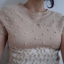Meu projeto do curso: Crochê circular: crie roupas e receitas profissionais. Un projet de Création d'accessoires, St, lisme, Art textile, DIY , et Crochet de Ana Lucia Kroeff Vieira - 23.03.2024