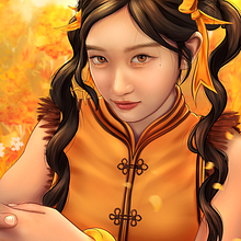 Leeseo as Xiaoyu. Portrait Drawing, and Digital Drawing project by David Katona - 03.16.2024