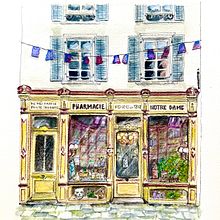 Mon projet du cours : Illustration urbaine à l'aquarelle : peignez votre ville. Un projet de Peinture, Dessin, Aquarelle et Illustration architecturale de scarolang - 24.03.2024