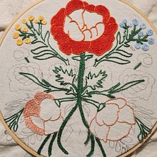 Mi proyecto del curso: Técnica de bordado con paso atrás. Embroider, and Textile Design project by cmjustel - 03.24.2024