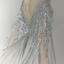 Couture Gown Fashion Illustration. Un projet de  de Crystal Gaye - 24.03.2024