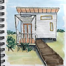 My project for course: Expressive Architectural Sketching with Colored Markers. Drawing, Architectural Illustration, Sketchbook, Ink Illustration, and Sketching project by Tammy - 03.25.2024
