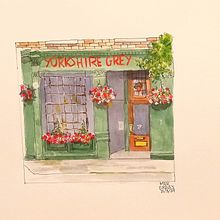 Mi proyecto del curso: Ilustración urbana en acuarela: retrata tu ciudad. Un progetto di Pittura, Disegno, Pittura ad acquerello, Illustrazione architettonica e Illustrazione tradizionale di merordassantos - 25.03.2024