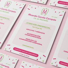 Miranda Nutrición. Graphic Design project by Rocío Bidart Paso - 03.25.2024