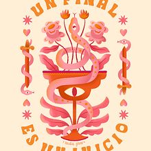 Un final es un Inicio. Projekt z dziedziny Ilustracja c, frowa, Liternictwo c, frowe, T i pografia użytkownika Nadia Glowacki - 25.03.2024