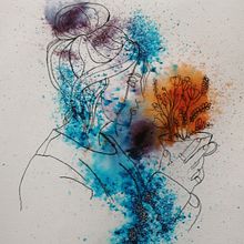 Mi proyecto del curso: Técnicas experimentales de ilustración: de lo digital a lo artesanal. Un projet de Illustration traditionnelle, Beaux Arts , et Collage de atanay ramirez - 25.03.2024