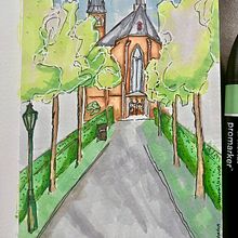 Mein Abschlussprojekt für den Kurs: Expressive Architekturskizzen mit Markern. Sketching, Drawing, Architectural Illustration, Sketchbook & Ink Illustration project by Christian Albers - 03.26.2024