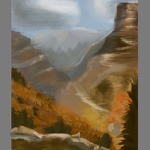 pintura pasaje natural. Traditional illustration, Digital Illustration, Digital Drawing, and Digital Painting project by Gino Vitora - 03.23.2024