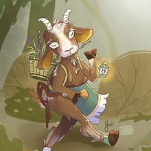 Mi proyecto del curso: Ilustración de animales fantásticos en Procreate. Traditional illustration, Character Design, Drawing, Digital Illustration, Stor, telling, and Narrative project by Mirian Crespo - 03.27.2024