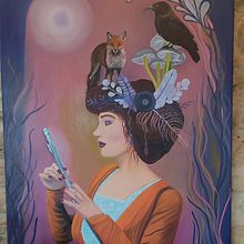 la vanité. Fine Arts, Painting, and Oil Painting project by Sandrine Mandernach - 03.27.2024