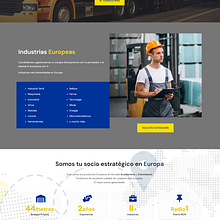 Diseño de sitio web para la empresa EuroDirecto. Web Design, and Web Development project by Cristian Flores Mera - 02.03.2024