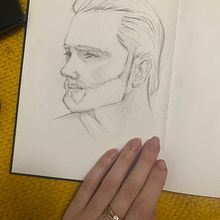 My project for course: Portrait Sketchbooking: Explore the Human Face. Un progetto di Bozzetti, Disegno, Disegno di ritratti, Disegno artistico e Sketchbook di aleksa15955 - 28.03.2024