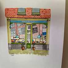 My project for course: Watercolor Urban Illustration: Portray your City. Painting, Drawing, Watercolor Painting, and Architectural Illustration project by Tom Smith - 03.20.2024
