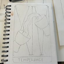 My project for course: Illustration for Tarot: Crafting Your Signature Style Ein Projekt aus dem Bereich Zeichnung, Digitale Illustration und Illustration mit Tinte von christian dove nicole - 28.03.2024