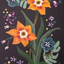 Mon projet du cours : Introduction à l’illustration florale à l’acrylique. Een project van Traditionele illustratie,  Beeldende kunst, Schilderij,  Tekening,  Acr, lschilderij y  Botanische illustratie van Michelle Guay - 29.03.2024