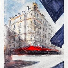 Meu projeto do curso: Desenho arquitetônico com aquarela e tinta. Sketching, Drawing, Watercolor Painting, Architectural Illustration, Sketchbook & Ink Illustration project by Richard de Almeida - 03.29.2024