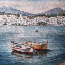 Mi proyecto del curso: Pintura en acuarela de paisajes marinos Ein Projekt aus dem Bereich Malerei, Aquarellmalerei und Naturalistische Illustration von Oscar Acevedo - 31.03.2024