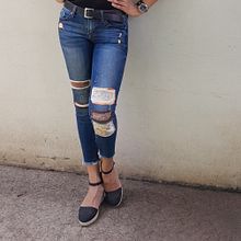 Mi proyecto del curso: Bordado: reparación de prendas, disfruté el proceso y me enamoré del resultado. . % Leticia Abréu Peralta tarafından hazırlanan Nakış, Dikiş, Kendin Yap, Geri dönüşüm, Ve Tekstil Tasarımı projesi - 03.31.2024