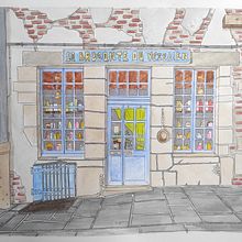 Mon projet du cours : Illustration urbaine à l'aquarelle : peignez votre ville. Un projet de Peinture, Dessin, Aquarelle et Illustration architecturale de Pascal François - 25.03.2024