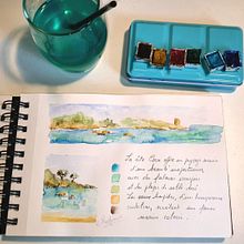 Carnet de voyage. Traditional illustration, Watercolor Painting, and Sketchbook project by Claudi Rog - 04.01.2024