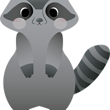 Mi Mapache Raccoon. Character Design, Graphic Design, and Vector Illustration project by mary cabanillas vera - 04.02.2024
