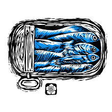 Sardines in a Can. Un proyecto de Diseño gráfico de Leinora Alimboyoguen - 25.01.2024
