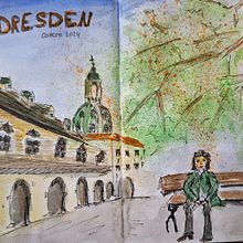 Mein Abschlussprojekt für den Kurs: Aquarellsketching: Drück deine Ideen aus. Un proyecto de Ilustración tradicional, Bocetado, Creatividad, Dibujo, Pintura a la acuarela y Sketchbook de Sabine Ringel - 02.04.2024
