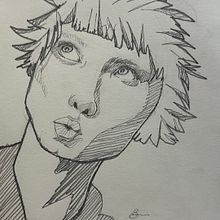 Mi proyecto del curso: Cuaderno de retratos a línea con grafito. Un projet de Beaux Arts, Esquisse , Dessin, Dessin de portrait , et Carnet de croquis de Alejandro Barrera - 02.03.2024