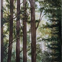 My project for course: Dreamy Watercolor Landscapes: Paint with Light. Painting, and Watercolor Painting project by marieke - 04.03.2024