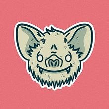 SweetBat. Digital Illustration project by Xavi Marí Torres - 04.03.2024