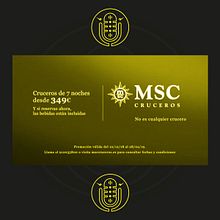 MSC Cruceros - Locución del spot de TV de «No es cualquier crucero». Advertising, Audio, TV, and Video project by Marcos Casanova - 04.03.2024