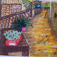 la cumbre. Projekt z dziedziny Trad, c i jna ilustracja użytkownika Eliza Larroche Rengifo - 18.03.2024