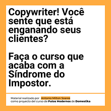 Meu projeto do curso: Copywriting para copywriters. Un proyecto de Publicidad, Cop, writing, Stor, telling y Comunicación de Antonio Soares - 03.04.2024